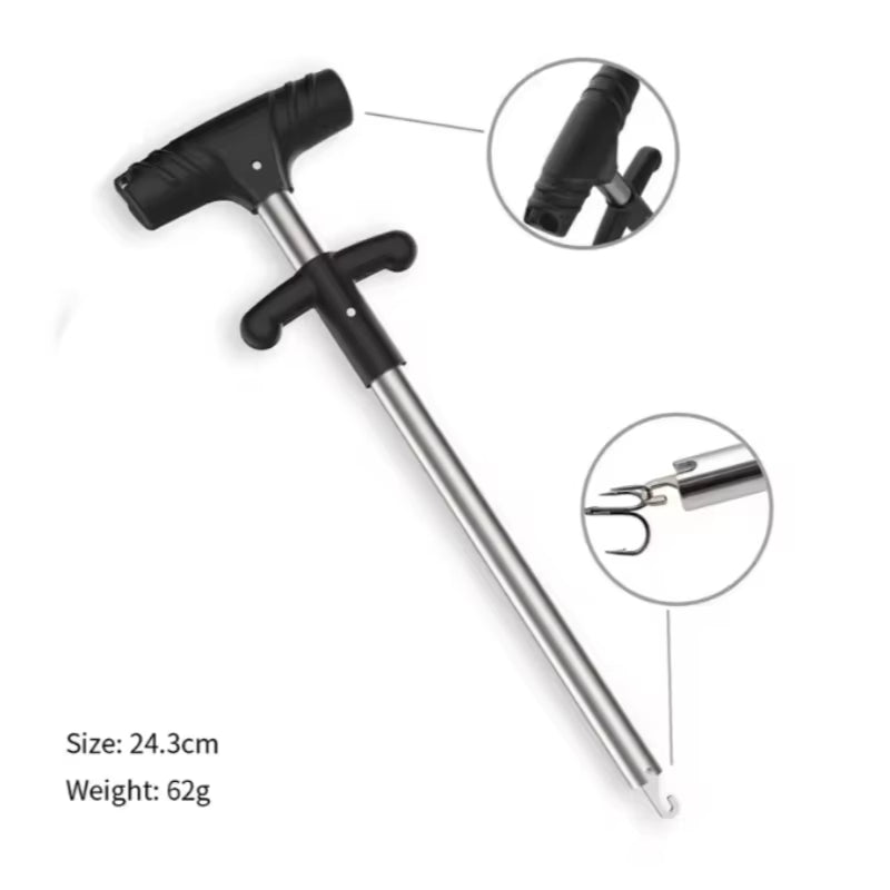 1Pcs Fishing Hook Remover Tool Fishing Lure Remover Aluminum Tube Hook Detacher Portable Fish Hook Out Extractor