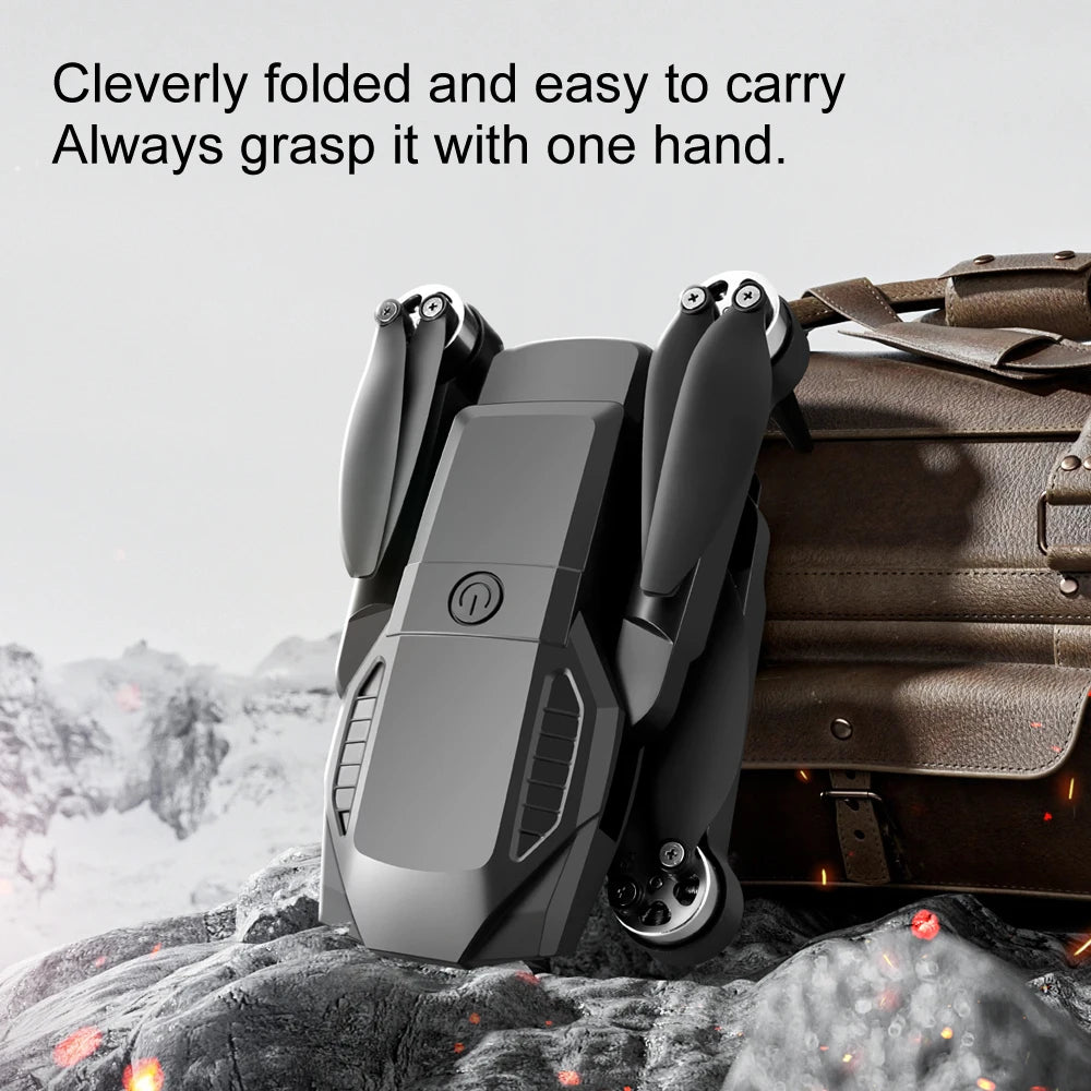 New F198 Drone Professional Dual Camera with 1080P WIFI FPV HD Aerial Photography Wide Angle Brushless RC Foldable Quadcopter