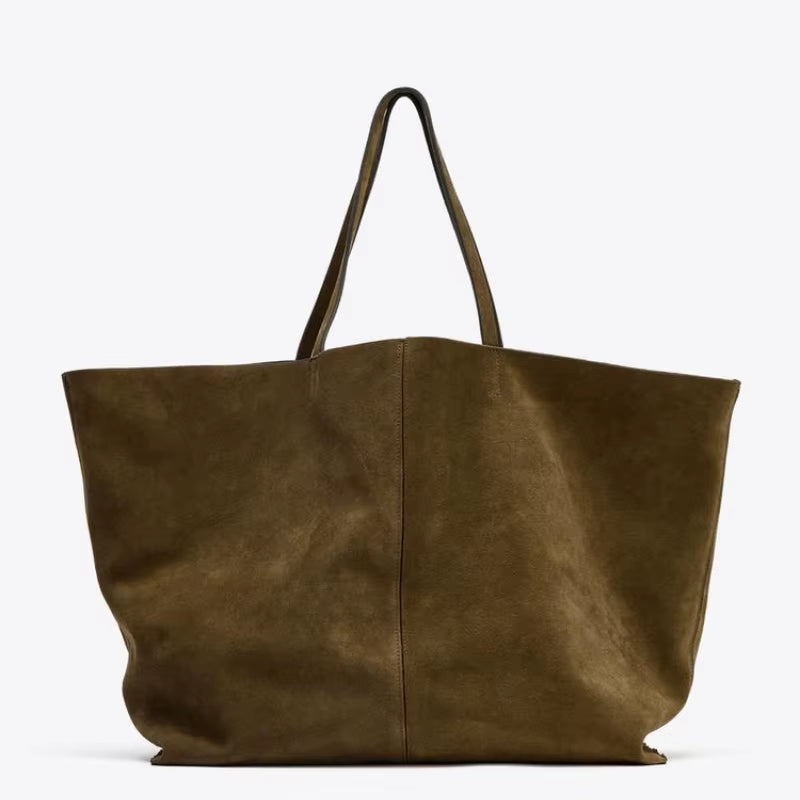 WOMEN'S LARGE SUEDE BAG, Luxury Designer New Tote Bag for Everyday Style, Large Capacity Fashion Shoulder Handbag for Ladies