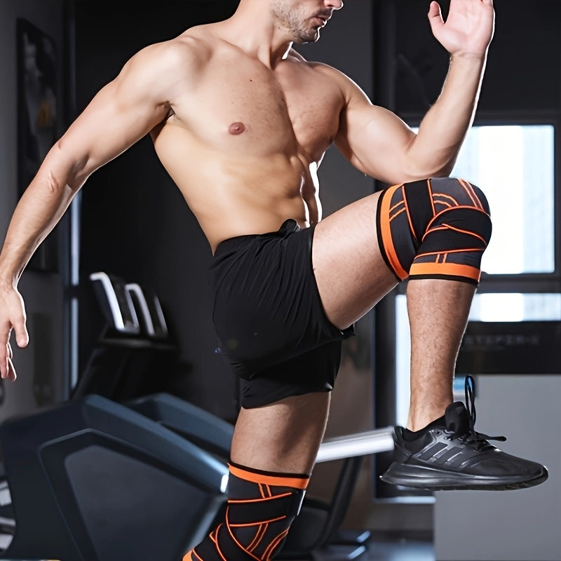 1pc Strap Knee Protector Sports Knee Support Adjustable Compression Breathable Joint Protection Sports Knee Protector Strap Compression Basketball Running Beauty Fashion