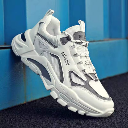 Men'S Shoes Sneakers Lace up 2025 New Spring Breathable Casual Sneakers Leisure Soled Comfort Non Slip Outdoor Running Shoes