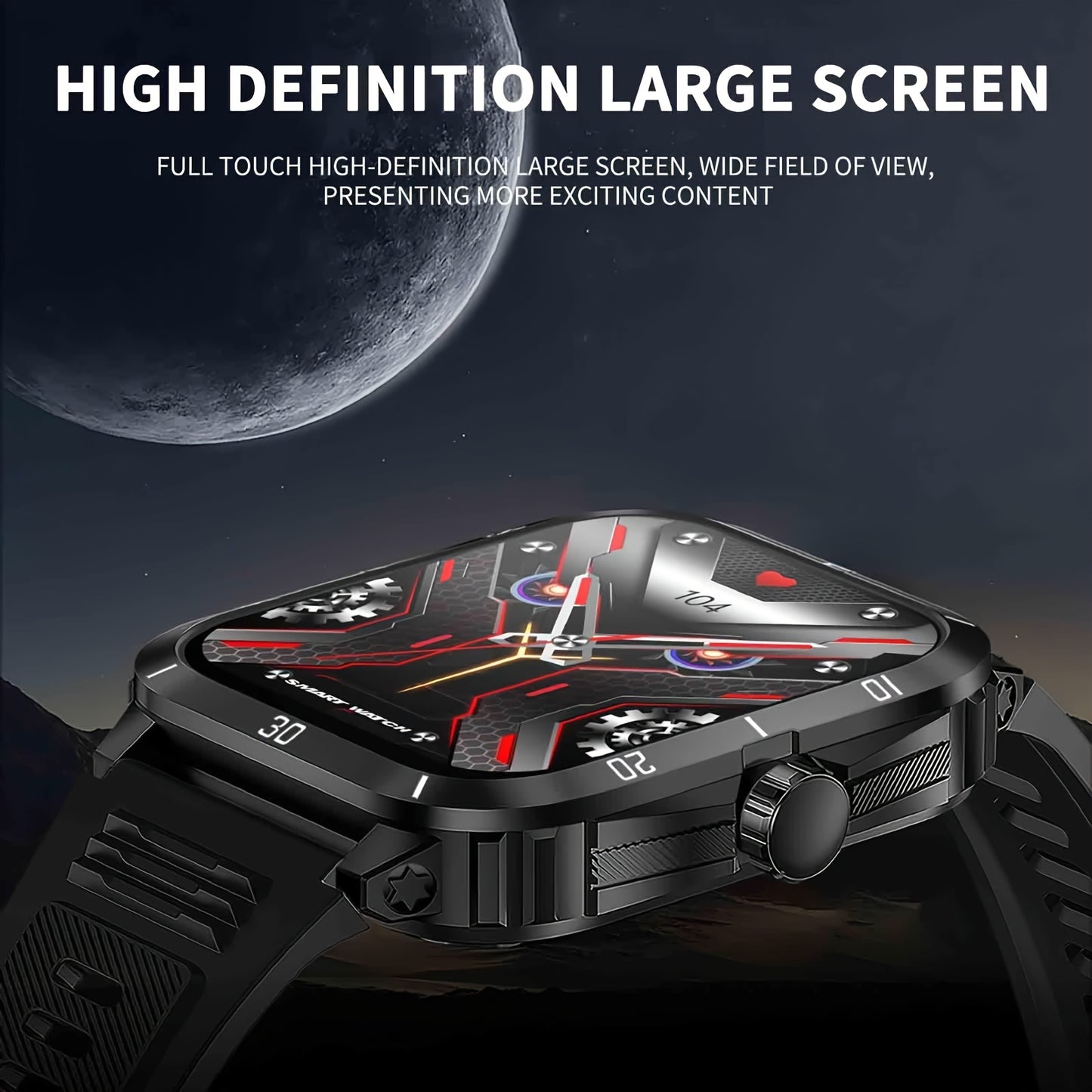 1pc Smart Watch, 1.96" HD Screen Voice Calling 430mHA Large Battery Watch, 100+Sport Mode Smart Bracelet, 3ATM Swimming Waterproof Smart Watch For Android And IPhone, Best Gifts Beauty World Shop