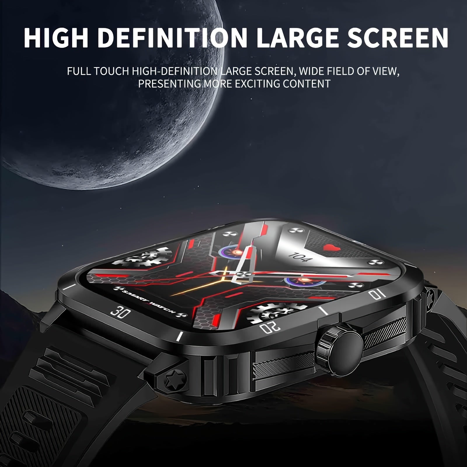 1pc Smart Watch, 1.96" HD Screen Voice Calling 430mHA Large Battery Watch, 100+Sport Mode Smart Bracelet, 3ATM Swimming Waterproof Smart Watch For Android And IPhone, Best Gifts Beauty World Shop