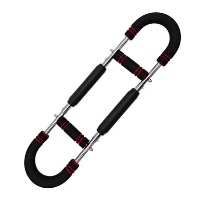 Adjustable U-Shaped Arm Exerciser with Foam Handle Spring Workout Bar Forearm Triceps Chest Expander Portable Fitness Equipment