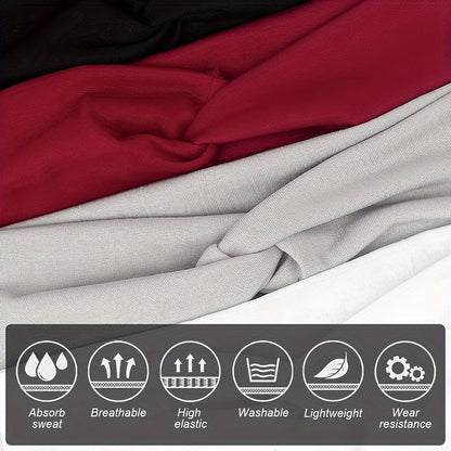 [Elastic Hair Band] 1pc Elastic Sweat Absorbent Hair Band for Yoga Gym Sport