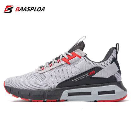 Men Sport Shoes Mesh Breathable Walking Shoes for Men Lightweight Non-Slip Outdoor Fashion Casual Sneakers Lace up Male