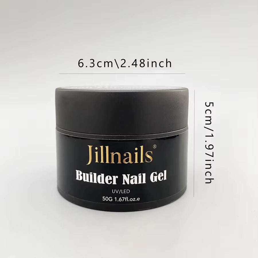 50G Nude Pink Builder Nail Gel French Pink Nails UV LED Self Leveling Sculpting Gel Nails Shape Building Extension