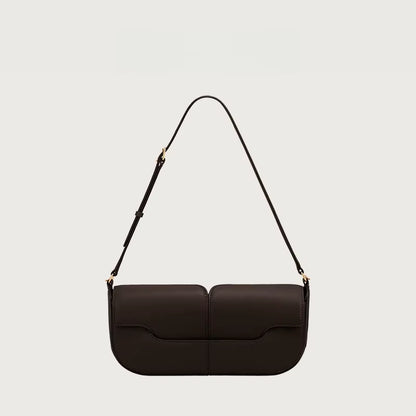 2025 French Luxury and Fashionable One Shoulder Underarm Handbag, Cowhide Commuting Handbag, Casual and Simple French Stick Bag