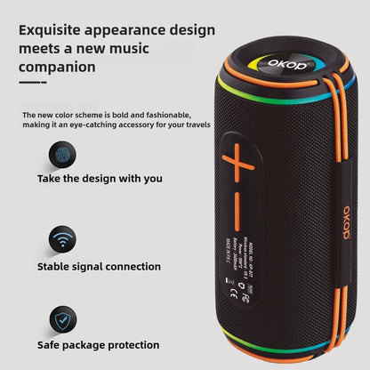 wireless Bluetoothspeaker Outdoor Portable Heavy Bass Stereo High-Power Dual Speaker Subwoofer Camping Party TF USB 블루투스 스피커