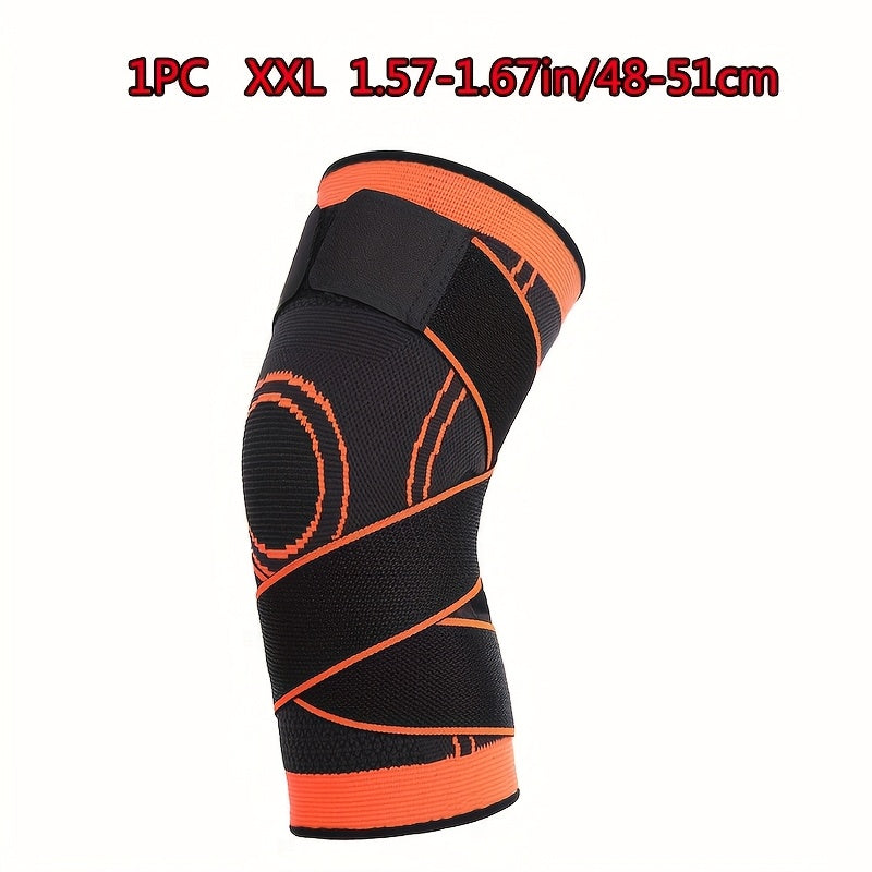1pc Strap Knee Protector Sports Knee Support Adjustable Compression Breathable Joint Protection Sports Knee Protector Strap Compression Basketball Running Beauty Fashion