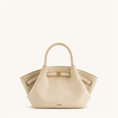 2025New Women'S Canvas Brown Crossbody Shoulder Bag Mini Vegan Leather Tote Bag Handbag Dumpling Bag High Quality Leather