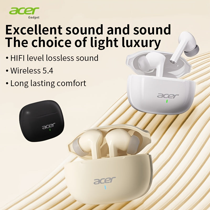 Acer OHR504 Mini Sport Wireless Earbuds - Wireless Stereo, In-Ear Noise-Canceling Headphones, Extended Battery Life, Universal Fit for Both Genders, Newest Version
