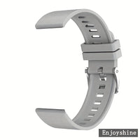 Silvery Silicone Strap