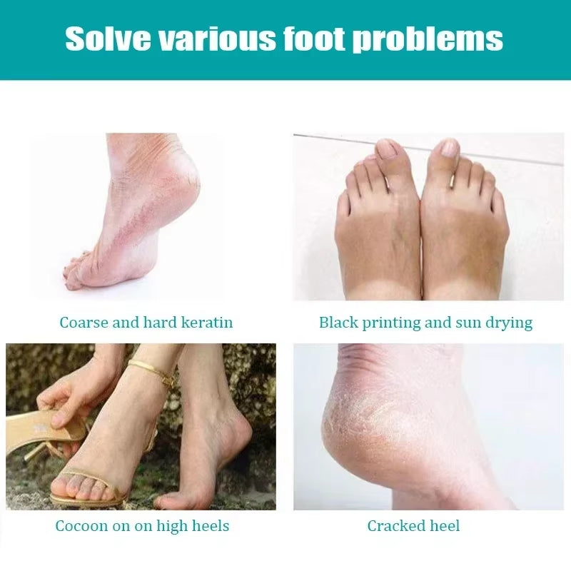 100Pc Disposable Moisturizing Foot Socks for Dry Cracked Feet SPA Covers PE Plastic Film DIY Soothing Massage Pedicure Care Tool