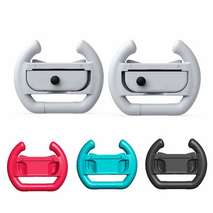 2 PCS Gaming Racing Steering Wheel Grip for Nintendo Switch OLED Joy Con Controller Grip Racing Wheels Gamepad Accessories