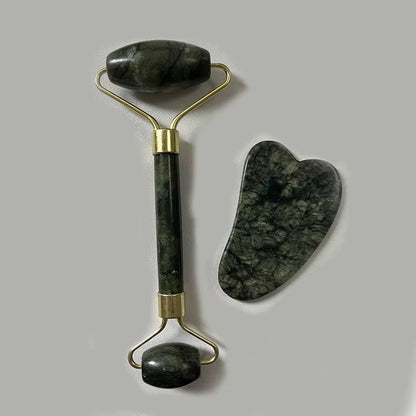 2PCS Gua Sha Facial Stone Roller for Face Stone Gowoman Gousha Tool Stone for the Face Roller Massager Gua Sha Visage LBHL07