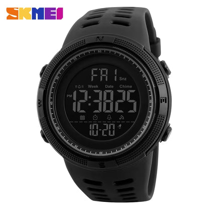 1251 Digital Watch for Men Waterproof Sports Electronic Countdown Mens Wristwatches Military Date Clock 1560 Reloj Hombre