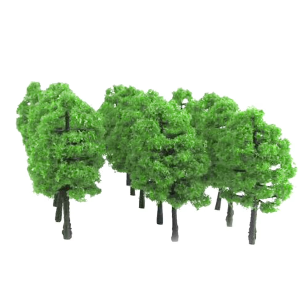 20Pcs Model Trees Train Railroad Diorama Wargame Park Scenery Hight 3.5Cm Miniature Sandtable Model Scenery DIY for Home Decor