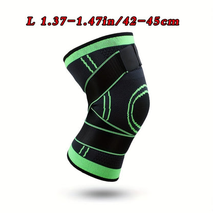 1pc Strap Knee Protector Sports Knee Support Adjustable Compression Breathable Joint Protection Sports Knee Protector Strap Compression Basketball Running Beauty Fashion