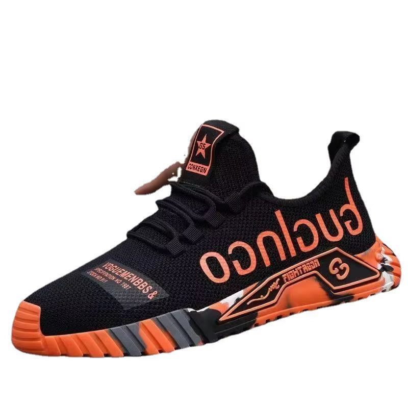 Men Sneakers Mesh Casual Shoes Lac-Up Men Shoes Lightweight Vulcanize Shoes Walking Sneakers Man Running Gym Shoes2024