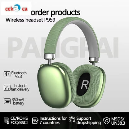 P959 Mounted Wireless Earphones Support Card Slot Compatible Phones 5.3 Earphone Accessories