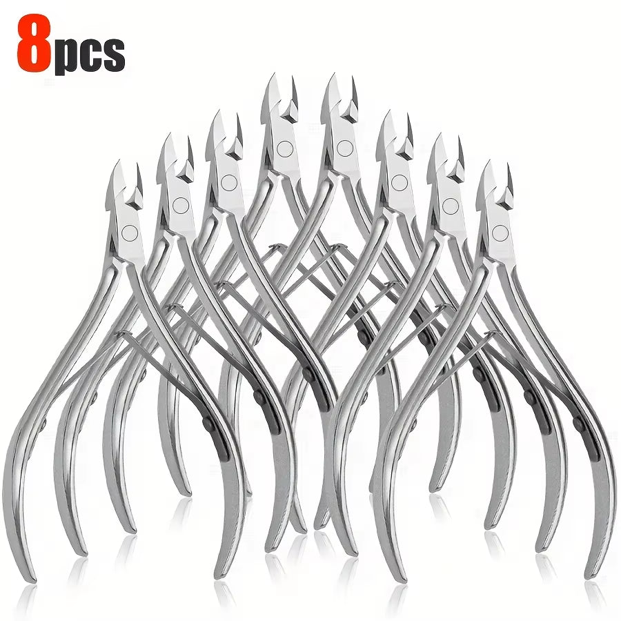8/5/2/1Pc Stainless Steel Nail Clipper Scissors,Nail Care Kit, Dead Skin Remover Kit,Nail Exfoliator,Professional Dead Skin