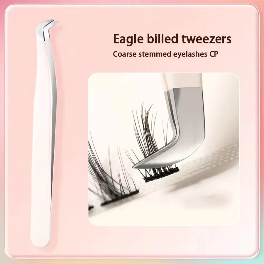 1/2/4Pcs Eyelashes Tweezers Stainless Steel Superhard Tweezers High Precision Anti-Static Tweezers for Eyelash Extensions Tools