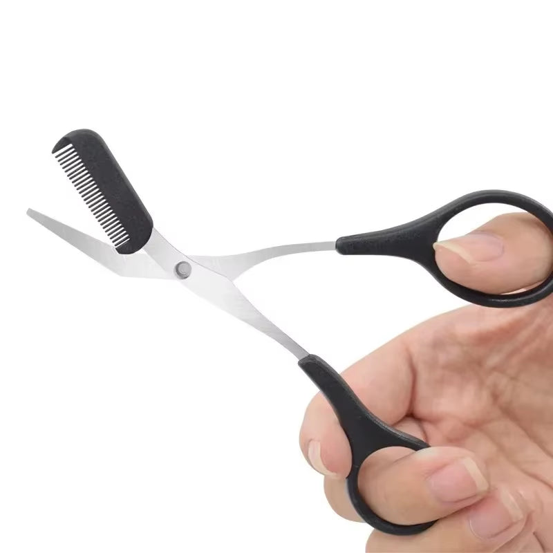 1/3PCS Eyebrow Trimmer Makeup Tools Stainless Steel Eyebrow Scissors with Comb Hair Removal Eyebrows Shaping Makeup Tools