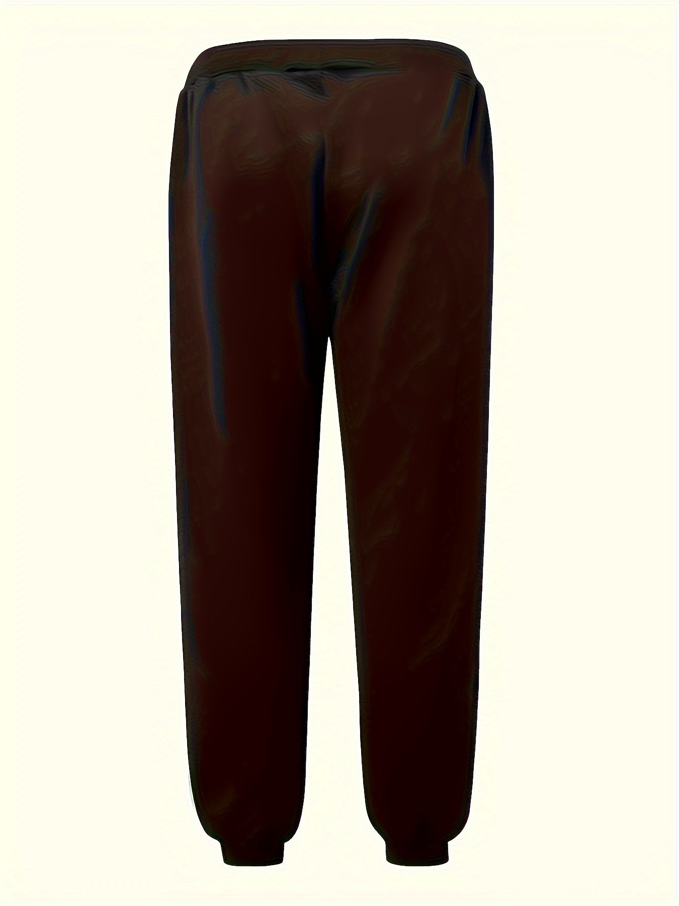 Men's Casual Letter Print Cuffed Drawstring Sweatpants, Lightweight Comfy Pants For Sport And Casual Wear