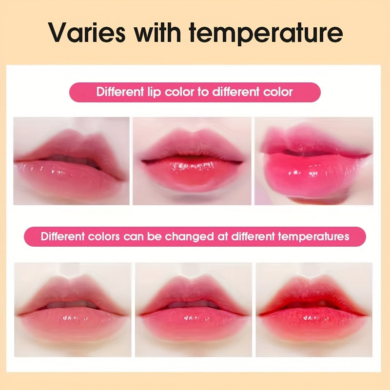6 Pack Color-Changing Lipstick & Gloss Set - Flower Jelly Lip Balm with Magic Temperature Effect | Long-Lasting Hydrating & Nourishing Combo (Pink) Beauty World Shop