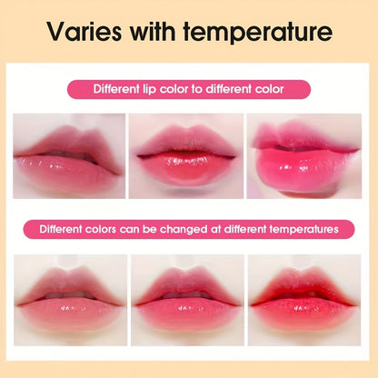6 Pack Color-Changing Lipstick & Gloss Set - Flower Jelly Lip Balm with Magic Temperature Effect | Long-Lasting Hydrating & Nourishing Combo (Pink) Beauty World Shop
