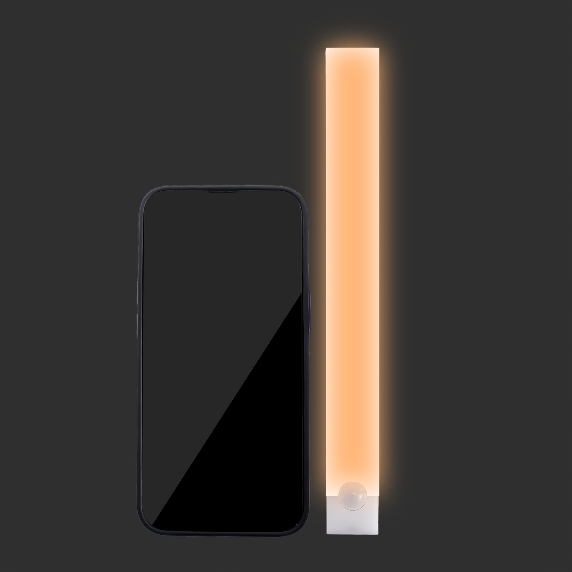 1pc Wireless LED Under Cabinet Light with Motion Sensor, Ultra-Thin Magnetic Strip, USB Rechargeable, PVC Lamp Body, Indoor LED Lighting for Kitchen, Stairs, Hallway, Wardrobes - Ideal for Christmas & Thanksgiving Gifts Beauty Fashion