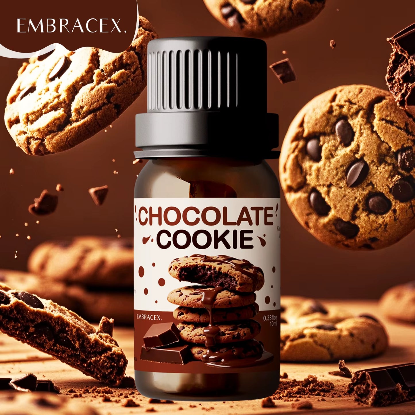 10Ml Chocolate Cookie Fragrance Perfume Essential Oils Refreshing Car Aromatherapy Parfum for Aroma Diffusers Perfume Oil Gift