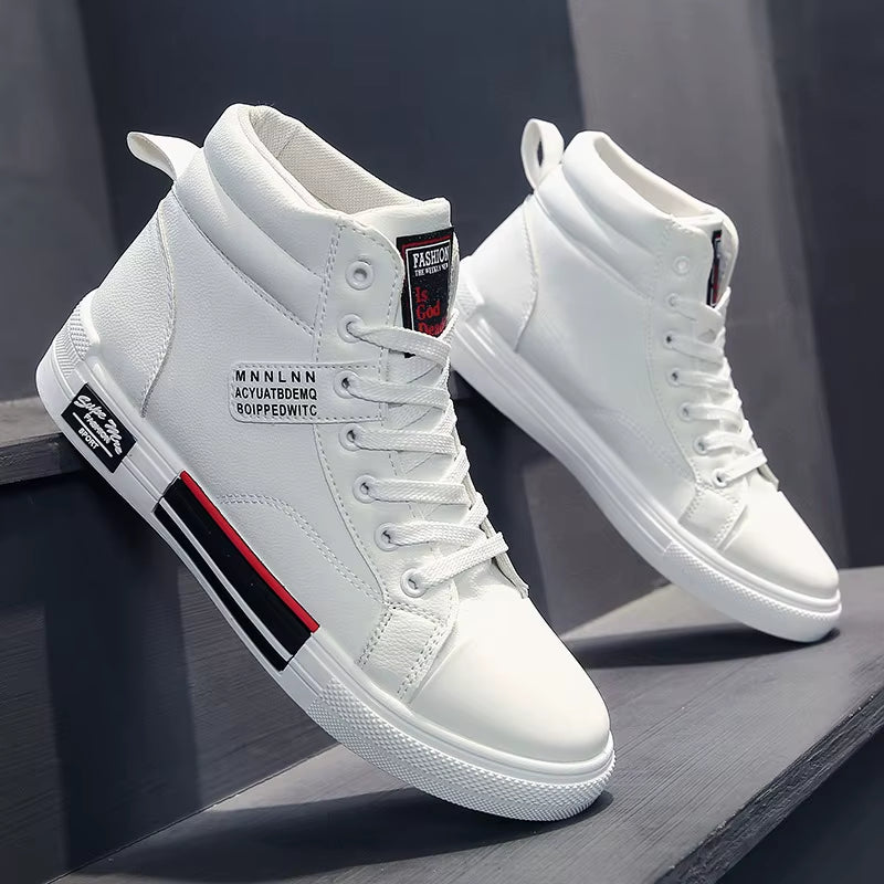 2025 New Breathable Soft Sole Men'S Casual Sports Shoes Korean Fashion Student Jogging Shoes Youth Board Shoes