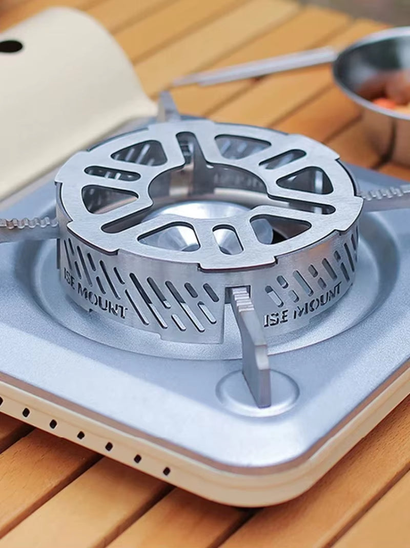 Outdoor Stove Windproof Mini Camping Stove Windproof Circle Picnic Stainless Steel Windproof Board Portable Windproof Cover