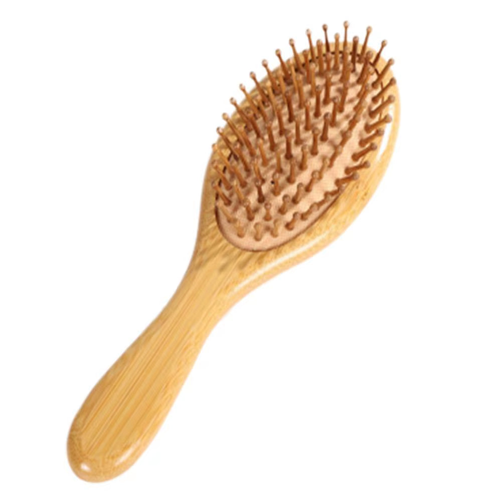 Wooden Bamboo Hair Brush Improve Hair Growth Wood Hairbrush Prevent Hair Loss Comb Bamboo Comb Teeth Salon Hair Styling Tools