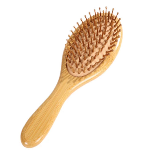 Wooden Bamboo Hair Brush Improve Hair Growth Wood Hairbrush Prevent Hair Loss Comb Bamboo Comb Teeth Salon Hair Styling Tools
