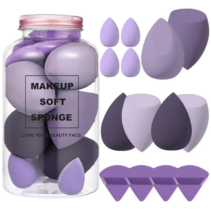 12/14Pcs Makeup Sponge Blender Beauty Egg with Storage Bottle Cosmetic Puff Foundation Sponges Powder Puffs Make up Accessories