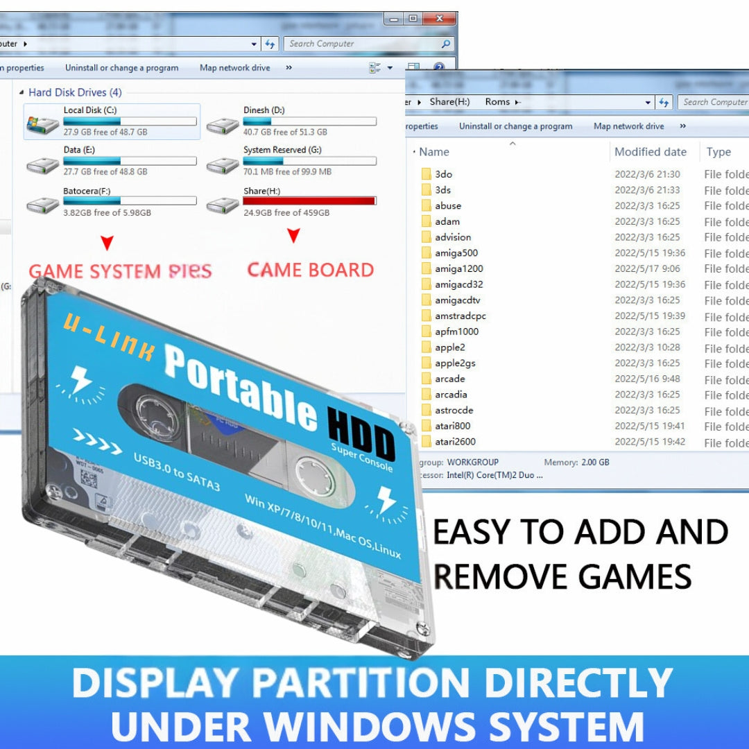 U-Link Portable HDD Super Console APE'S HUT