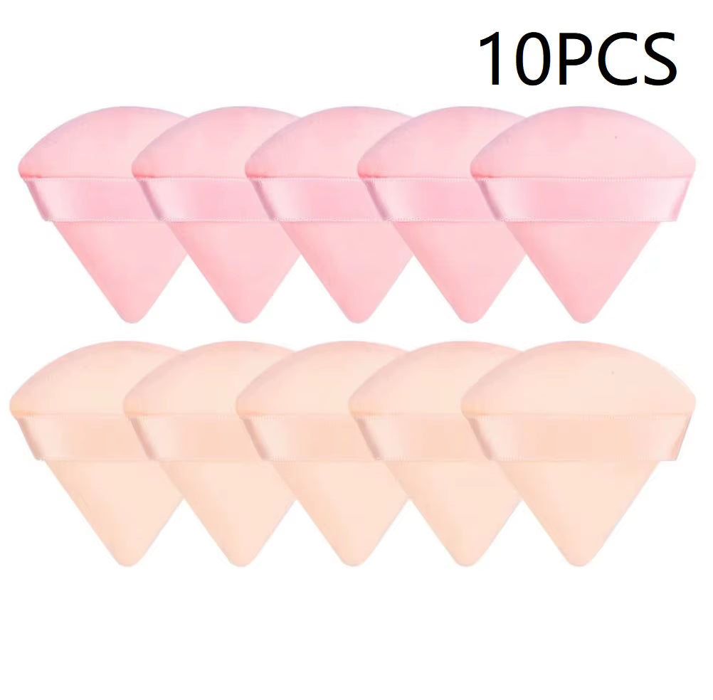 10PCS Puff Triangle Makeup Beauty Sponge Puff Triangle for Powder Makeup Blender Finger Puff Make up Accessories Cosmetics PF03
