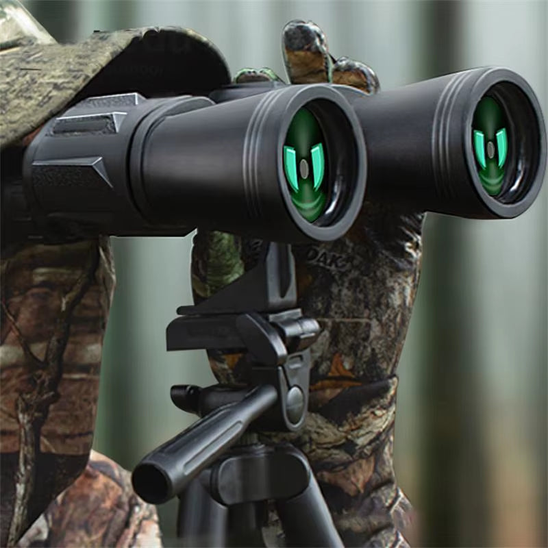 50000M German Military 20X50 Zoom HD Bak4-Prism Powerful Binoculars Long Range Professional Telescope for Outdoor Camping Travel