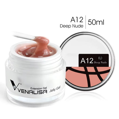 50Ml TPO FREE Rose Pink Jelly Gel Extension Nail Salon Professiona Used Self Leveling Transparent Gel Nail Gel Polish