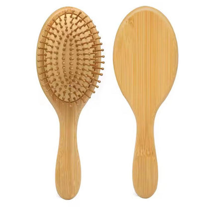 Wooden Bamboo Hair Brush Improve Hair Growth Wood Hairbrush Prevent Hair Loss Comb Bamboo Comb Teeth Salon Hair Styling Tools