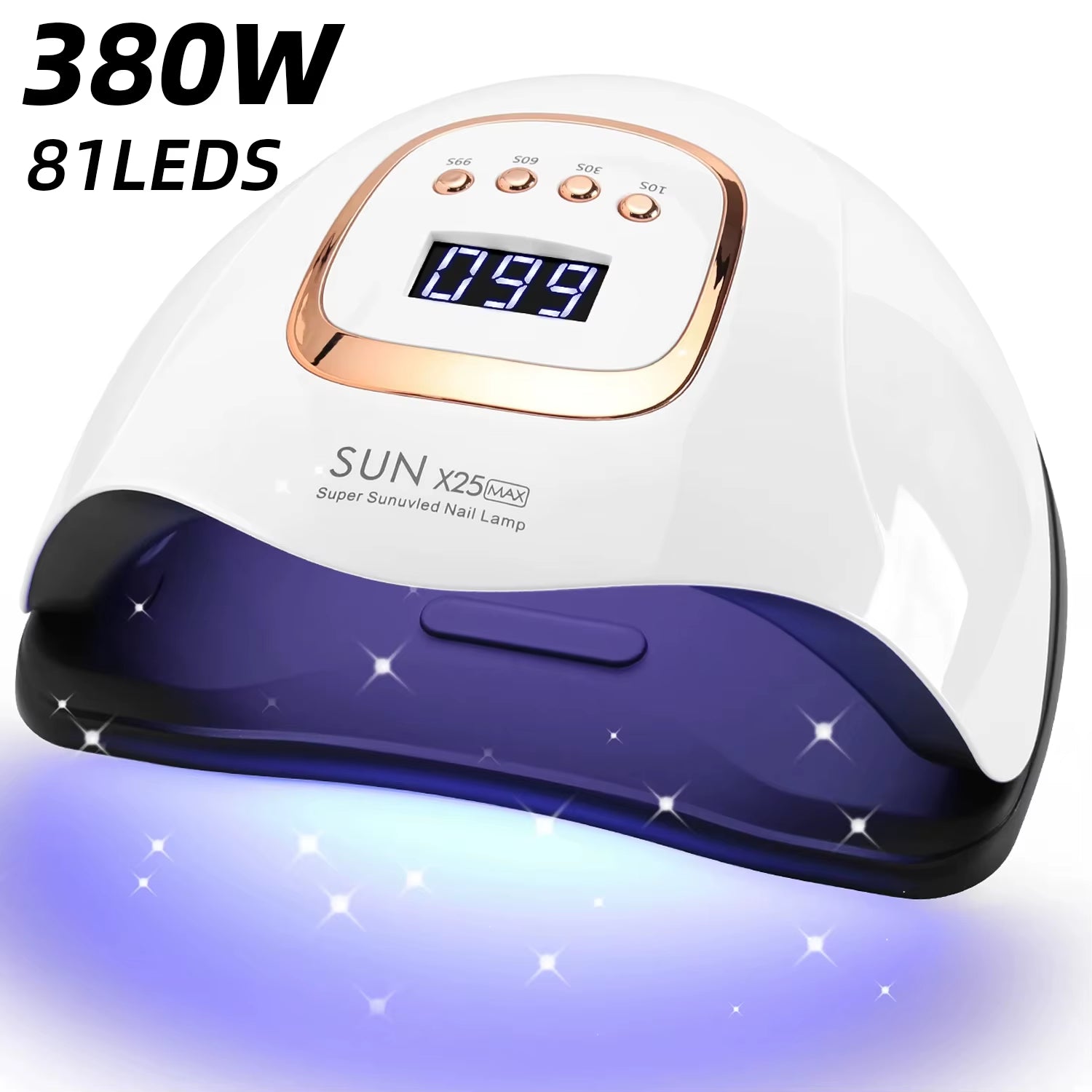 Professional 81LED Nail Lamp - Smart Sensor Auto-On/Off for 30S Fast Curing Gel Polish