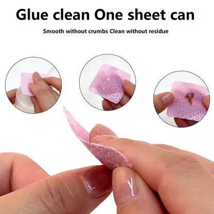 NEW 300PCS Lint Free Nail Wipes Nail Equipment Cotton Pads Lint-Free Napkins for Manicure Cotton for Fluffy Nails Nail Cleaner