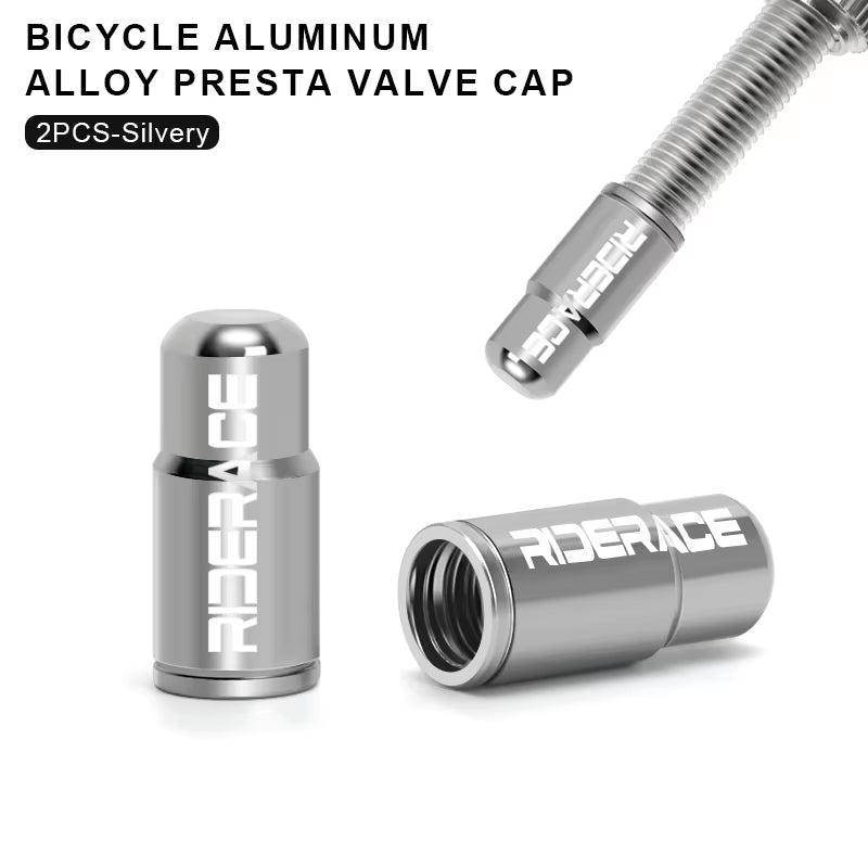 Bicycle Tire Valve Cap Aluminum Alloy CNC MTB Road Bike Tube Tyre Gas Nozzle Cover for FV Presta Valve Dustproof