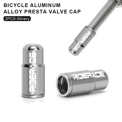 Bicycle Tire Valve Cap Aluminum Alloy CNC MTB Road Bike Tube Tyre Gas Nozzle Cover for FV Presta Valve Dustproof