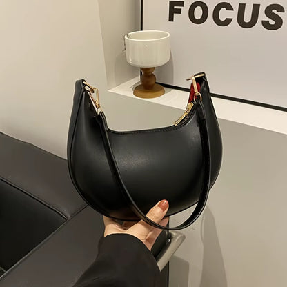 Shoulder Bags Women NEW Fashionable High-End Moon-Shaped Baseball Bag Showing Luxury Women'S Single Shoulder Bag
