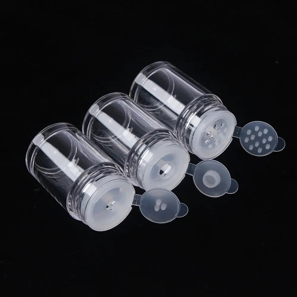 10Ml Empty Refillable Cosmetic Jar Pot Loose Face Powder Sieve Powder Box Empty Cosmetic Container Travel Wholesale Dropshipping