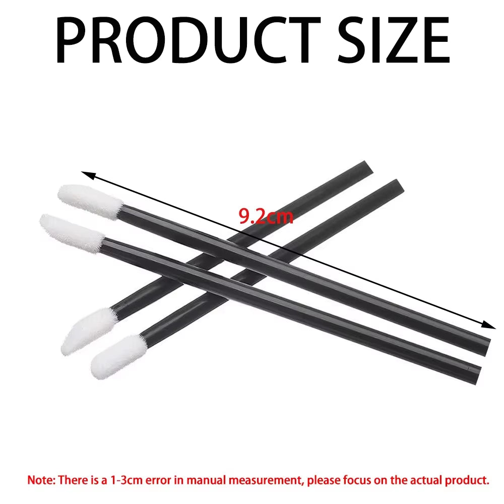 100/200Pcs Lip Wands Applicators Disposable Lip Brushes Lipstick Brush Mascara Applicator Gloss Wands Eyelash Extension Tool